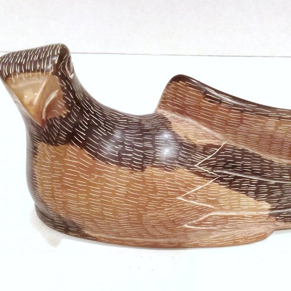 African Soapstone Bird Sculpture - Picture 1 of 16